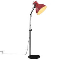 Lampy stojące - vidaXL Lampa stojąca, 25 W, postarzany czerwony, 30x30x90-150 cm, E27 - miniaturka - grafika 1