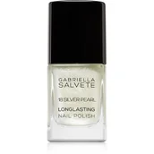 Lakiery do paznokci - Gabriella Salvete Longlasting Enamel lakier do paznokci 11 ml 18 Silver Pearl - miniaturka - grafika 1
