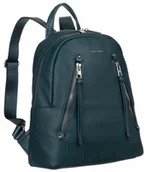 Plecaki - Stylowy plecak damski ze skóry ekologicznej na suwak  David Jones - miniaturka - grafika 1