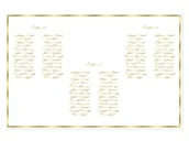 Wesele i ślub - Plany stołów weselnych - 90x60 cm - 1 szt. - miniaturka - grafika 1