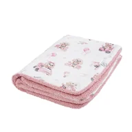 Koce i narzuty dla dzieci - Kocyk Średniaka bawełna&boucle 75x100 cm Bianca - miniaturka - grafika 1