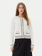 Swetry damskie - ARTIGLI Kardigan ACMA001909 Biały Regular Fit - miniaturka - grafika 1