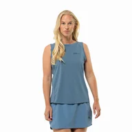 Koszulki i topy damskie - Damska koszulka bez rękawów Jack Wolfskin PRELIGHT CHILL TANK W elemental blue - L - miniaturka - grafika 1