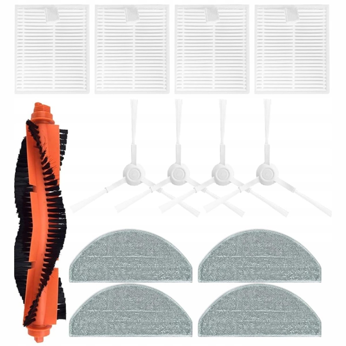 Duży Zestaw Akcesoriów Szczotki Filtr Mopy Do Xiaomi Robot Vacuum E10 E12