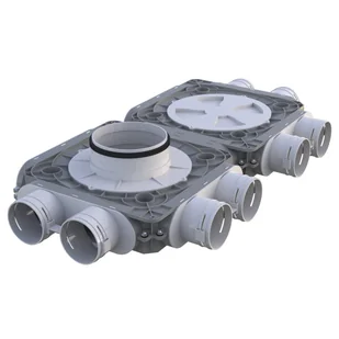 Skrzynka rozdzielcza do rekuperacji podwójny 8x75/200mm FlexiVent VENTS 5907660877865 - Rekuperatory i centrale - miniaturka - grafika 1