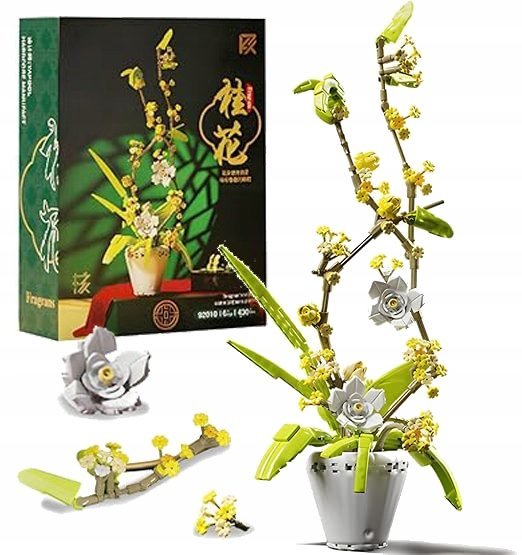 KWIATEK Z KLOCKÓW LOGO KWIATY ORCHIDEA KWIAT BONSAI STORCZYK 430szt