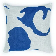 Poszewki na poduszki - Poszewka bawełnina akrylowa 50x50 Kleks niebieska - miniaturka - grafika 1