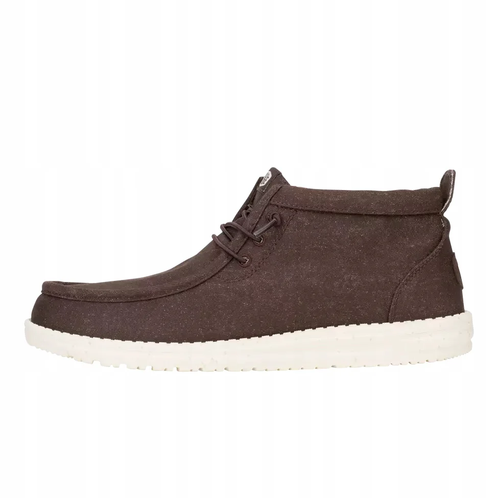 HeyDude Męskie Wysokie Mokasyny Buty Półbuty Wsuwane Wally Mid Canvas 46