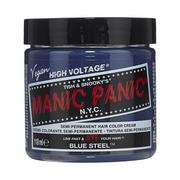 Farby do włosów i szampony koloryzujące - FARBA MANIC PANIC- HIGH VOLTAGE Blue Still Silver - miniaturka - grafika 1
