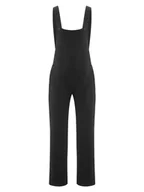 Spodnie damskie - Damskie spodnie ogrodniczki ciążowe czarne Bellybutton Maternity, r.40 - miniaturka - grafika 1