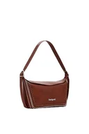 Torebki damskie - Desigual, BAG_TRAMA MUNICH Women's, Brązowy brązowy - miniaturka - grafika 1