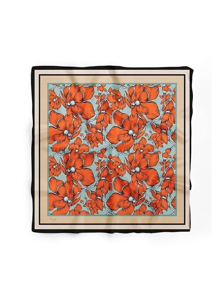 Lucky Bees Chusta w kolorze czerwono-beżowym - 55 x 55 cm