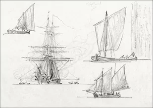 Galeria Plakatu, Plakat, Sketches of Ships, Venice, Italy, Samuel Colman, 50x40 cm - Plakaty Galeria Plakatu, Plakat, Sketches of Ships, Venice, Italy, Samuel Colman, 50x40 cm - Plakaty - miniaturka - grafika 1
