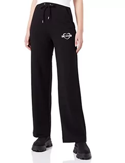 Spodnie damskie - Love Moschino Spodnie damskie Wide Leg Jogger Casual Pants, czarny, 42 - grafika 1