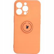 Etui i futerały do telefonów - Bizon Etui Case Silicone Ring iPhone 13 Pro pomarańczowe BCSRIP13POR - miniaturka - grafika 1