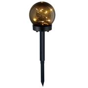 Lampy pozostałe - SANICO 323187 SFERA LED lampka solarna wbijana czarna - miniaturka - grafika 1