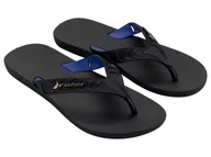 Klapki i japonki męskie - Klapki japonki męskie Rider 12430 basenowe na plażę czarne gumowe-39-40 - miniaturka - grafika 1
