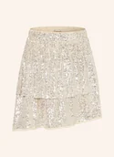 Spódnice - Only Spódnica Z Cekinami I Wolantami weiss - miniaturka - grafika 1