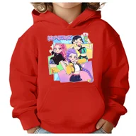 Bluzy dla dziewczynek - BLUZA DZIECIĘCA K-POPOWE ŁOWCZYNIE DEMONÓW HUNTRIX 104 Z KAPTUREM - miniaturka - grafika 1