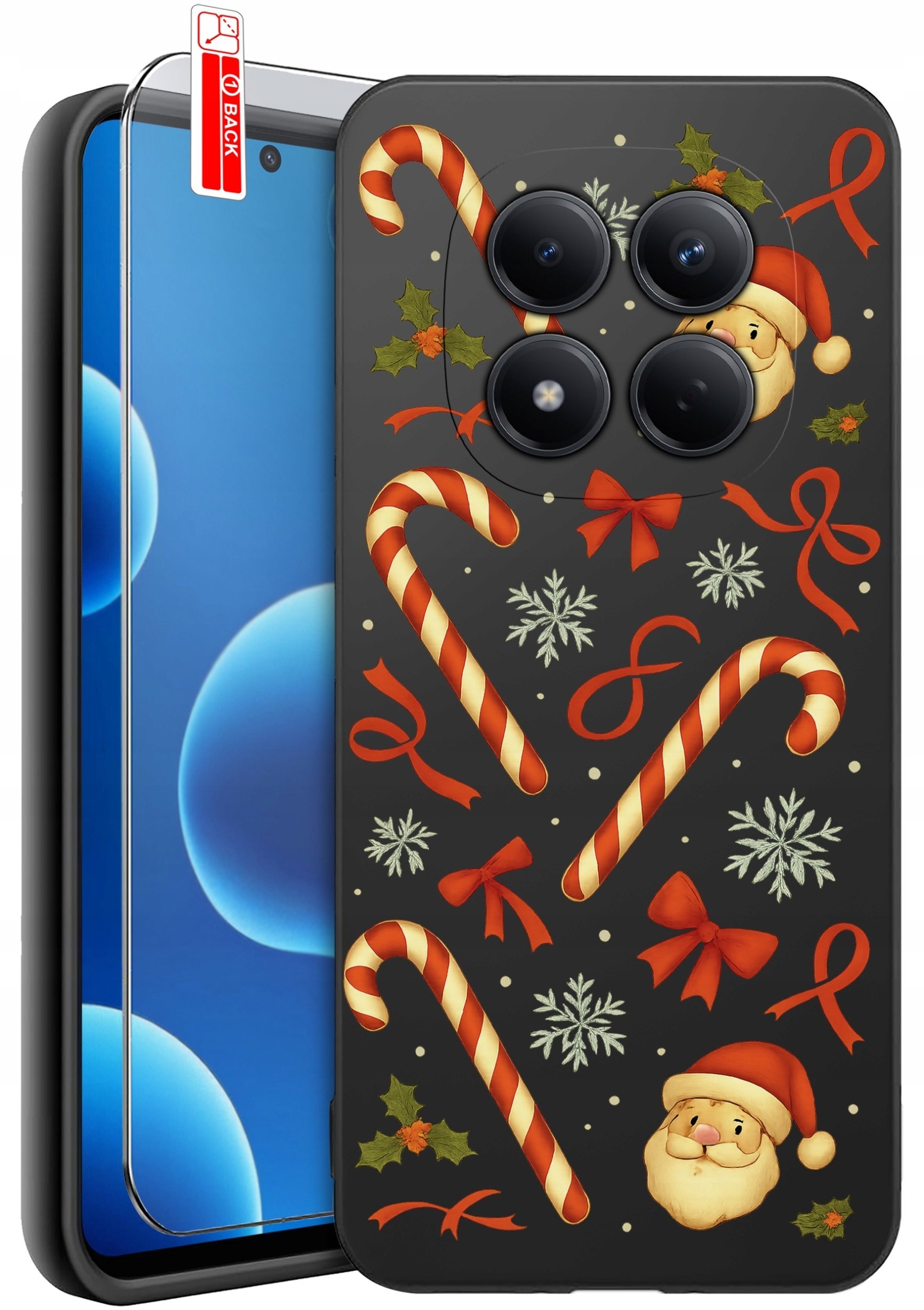 krainaGSM Etui Do Xiaomi Redmi Note 15 Pro 5G Wzory Silikonowe Matt Case + Szkło