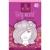 Rozwój osobisty - Kolorowanka antystresowa Girly world - miniaturka - grafika 1