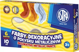 Astra Farby dek. o połysku met. 6 kolorów 10 ml - Artykuły biurowe - miniaturka - grafika 3