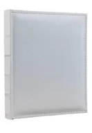 Albumy fotograficzne - Album simple tradycyjny 30 kart/60 stron SKÓROPODOBNY biały - miniaturka - grafika 1