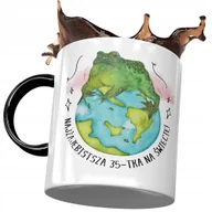 Kubki - Kubek Czarny na Urodziny 35 35te 35-te Prezent z Nadrukiem ze Zdjęciem + Opakowanie na prezent (wzór 02) - miniaturka - grafika 1