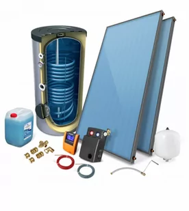 Zestaw solarny ECO 2,0 / 200L Kolektory płaskie - Zestawy solarne - miniaturka - grafika 1