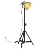 Lampy stojące - vidaXL Lampa wisząca, 25 W, srebro vintage, 35x35x65/95 cm, E27 - miniaturka - grafika 1