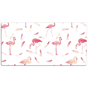 Podkładka na całe biurko Czerwone flamingi 120x60 cm - Podkładki na biurko - miniaturka - grafika 1
