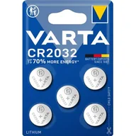 Baterie i akcesoria - Varta BATERIA SPECJALISTYCZNA CR2032 5 SZT.) 6032101415 - miniaturka - grafika 1