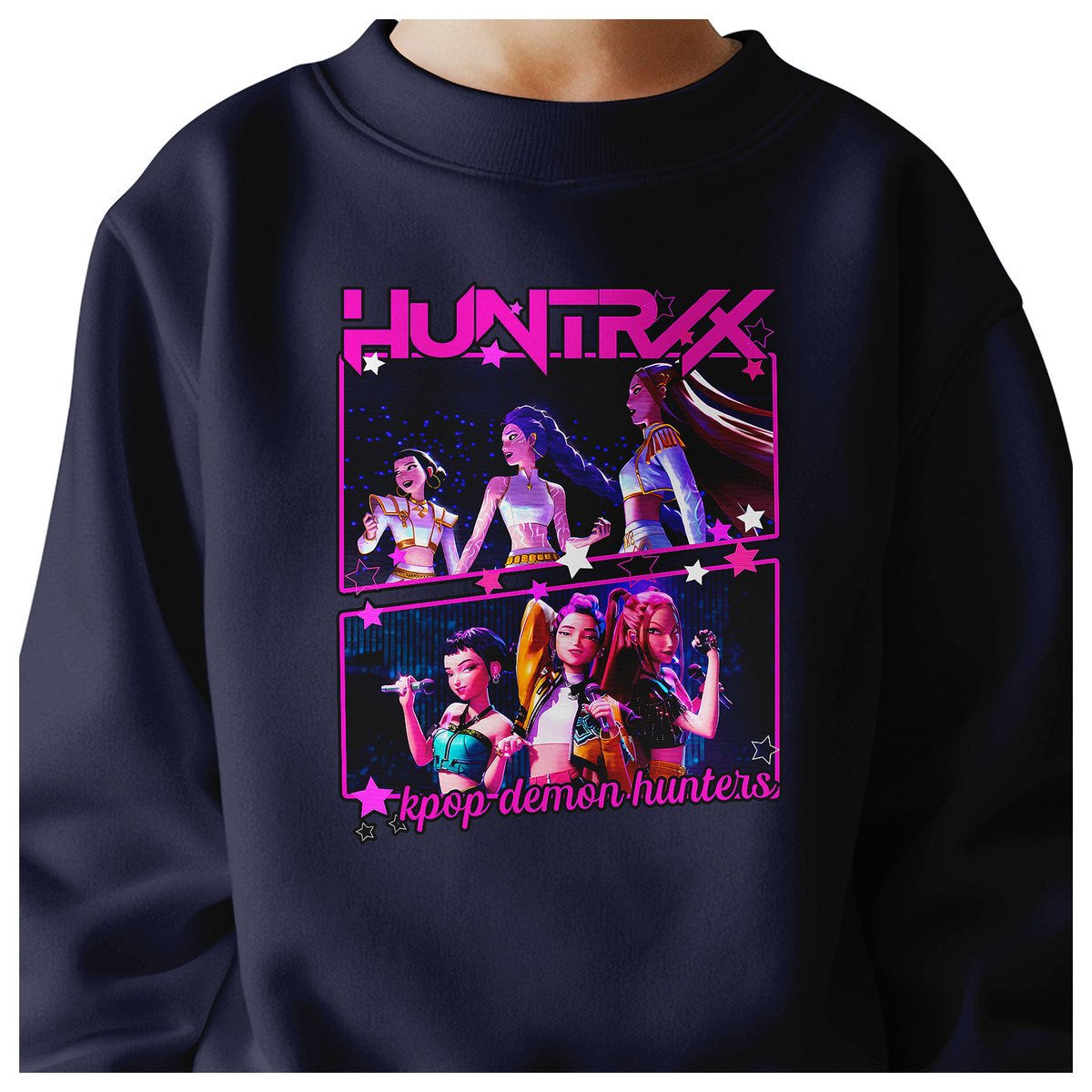 BLUZA DZIECIĘCA KPOP DEMON HUNTERS HUNTRIX 110-116 BAWEŁNIANA JAKOŚĆ