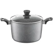 Garnki - Ambition SILVERSTONE GARNEK ALUMINIOWY Z POWŁOKĄ QUALUM BASIC STONE EDITION 20 CM 20140 20140 - miniaturka - grafika 1