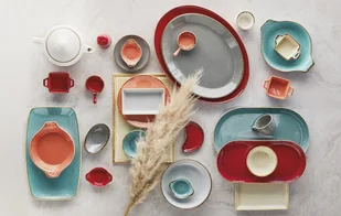 MINI NACZYNIE Z RĄCZKĄ LAGUNA 6 cm PORCELANA NIEBIESKA - Miski i półmiski - miniaturka - grafika 4