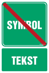 ZNAK NA ZAMÓWIENIE WZÓR A-003, PN - PŁYTA PCV 1MM; (350X525MM) - Systemy ekspozycyjne i znaki informacyjne - miniaturka - grafika 1
