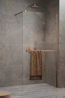 Kabiny prysznicowe - Radaway Modo New II Brushed Copper z wieszakiem kabina Walk-in 155x200 szczotkowana miedź 389155-93-01W - miniaturka - grafika 1