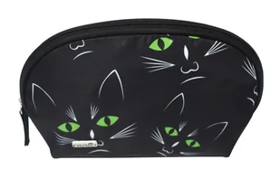 Kosmetyczka damska kuferek organizer torebka REED seria CATS BLACK - Kosmetyczki, organizery i kuferki - miniaturka - grafika 1