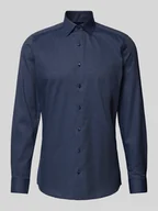 Koszule męskie - Koszula biznesowa o kroju body fit z kołnierzykiem typu kent - miniaturka - grafika 1