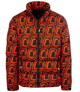 Pikowana sportowa kurtka męska ze stójką nadruk Ciepła Wygodna-M - Kurtki męskie - miniaturka - grafika 1