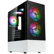 Obudowy komputerowe - Obudowa Kolink Observatory MX Mesh ARGB Midi Tower - czarno-biała - miniaturka - grafika 1