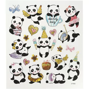 Naklejki ozdobne, Pandy - Scrapbooking - miniaturka - grafika 1