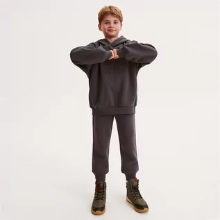 Spodnie i spodenki dla chłopców - Reserved - Dresowe spodnie jogger - Szary - grafika 1