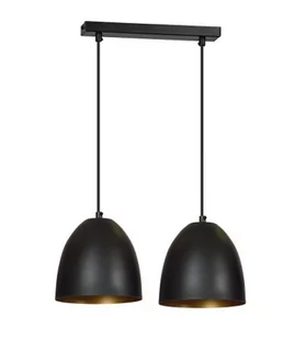 Emibig Lenox lampa wisząca 2-punktowa czarna/złota 410/2 410/2 - Lampy sufitowe - miniaturka - grafika 1