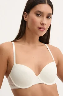 Tommy Hilfiger biustonosz kolor beżowy gładki UW0UW05516 - Biustonosze - miniaturka - grafika 1