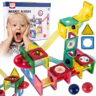 Klocki - Klocki Magnetyczne Konstrukcyjne Świecący Tor 3D - miniaturka - grafika 1