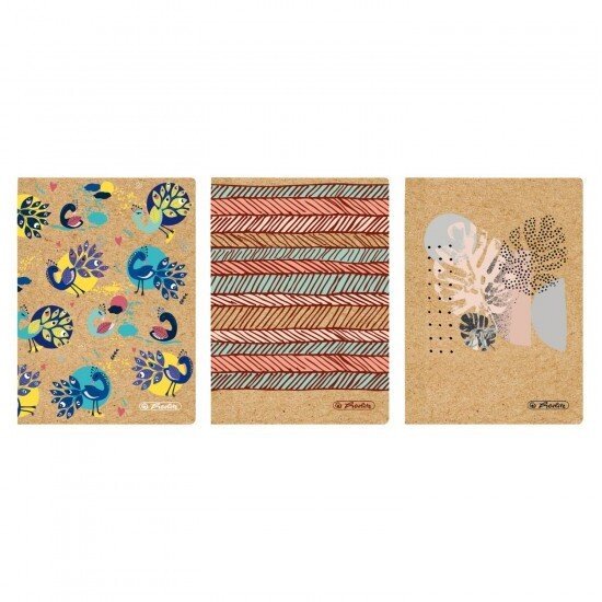 Herlitz NB A6/80 w kratkę papier kraft Cover M.s