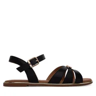 Buty dla dziewczynek - Sandały Tommy Hilfiger T3A2-34280-0326 S Czarny - miniaturka - grafika 1