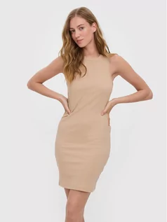 Sukienki - Vero Moda Sukienka codzienna Lavender 10266757 Brązowy Slim Fit - grafika 1