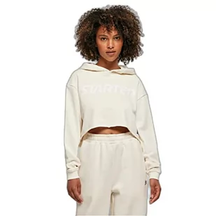 STARTER BLACK LABEL Damska bluza z kapturem Starter Cropped Hoody, kolor palewnobiały, L - Bluzy damskie - miniaturka - grafika 1